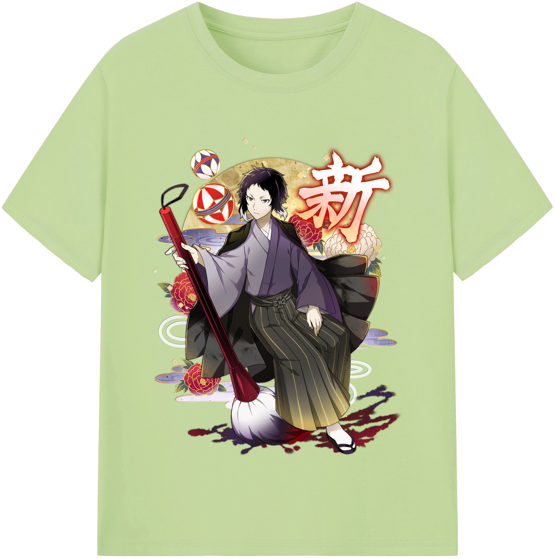 （画像用） 文豪ストレイドッグス Bungo Stray Dogs 綿100％半袖Tシャツ（フロントプリント）